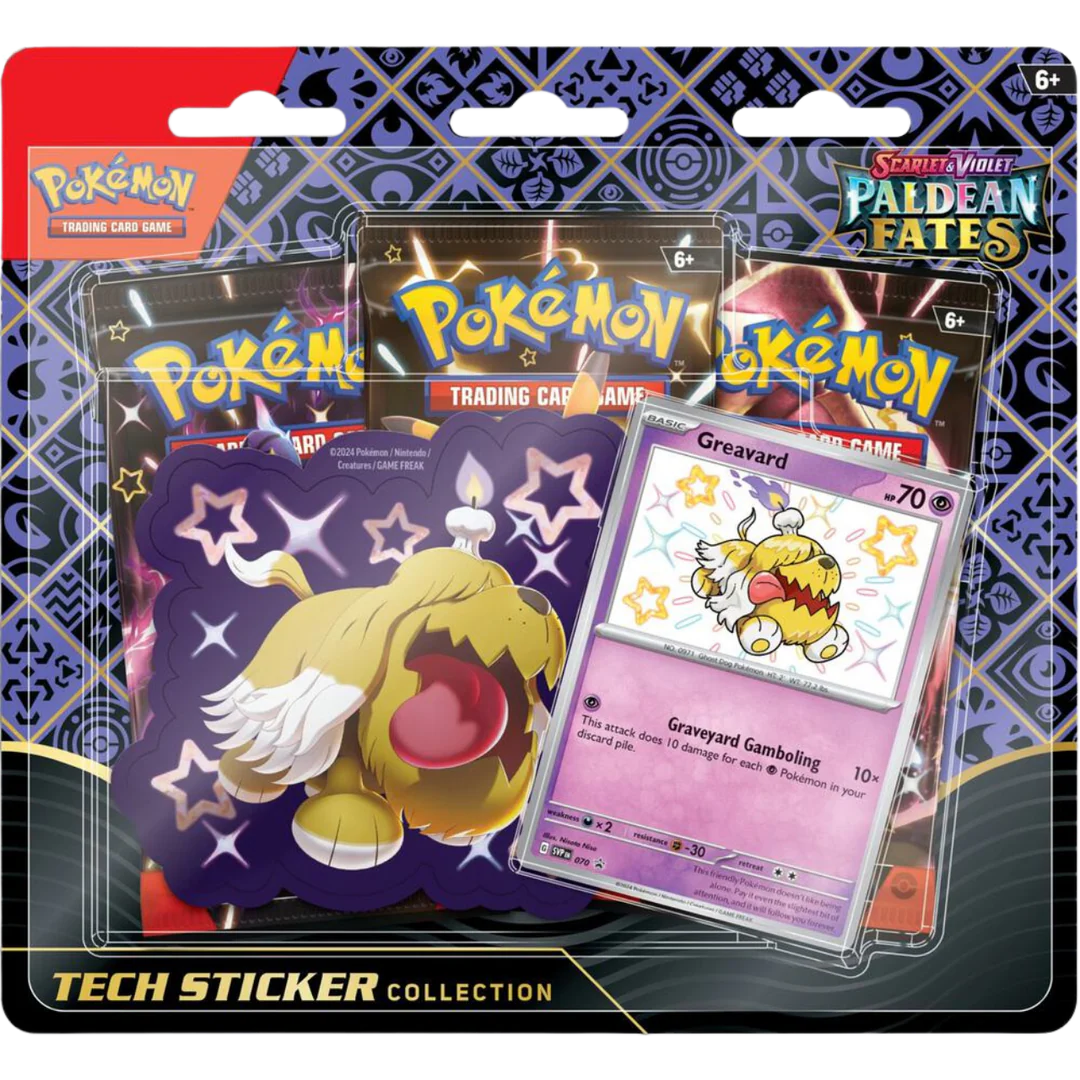 Scarlet & Violet Paldean Fates Tech Sticker Collection - Limit 3 PP