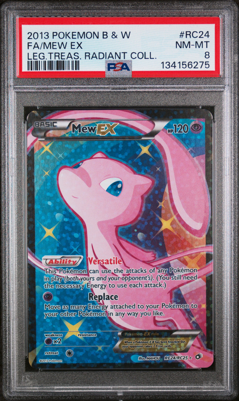 Mew EX rc24/rc25 - Legendary Treasures (LTR) PSA 8