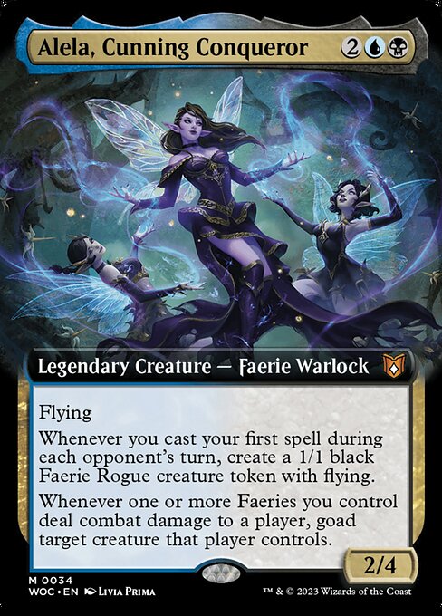 Alela, Cunning Conqueror 34 Wilds Of Eldraine Commander (WOC) [Nonfoil] NM