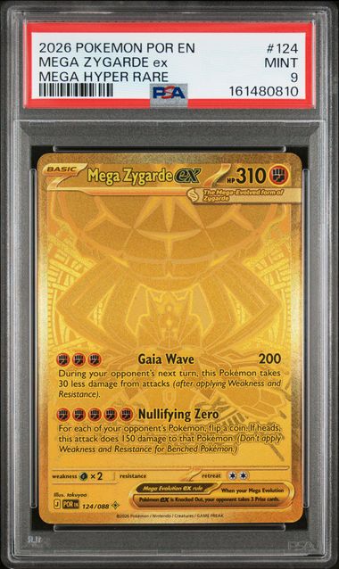 Mega Zygarde ex 124/88 - Perfect Order (POR) PSA 9