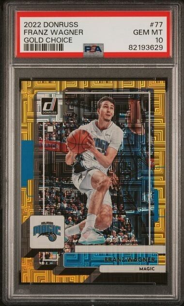 Franz Wagner Gold Choice 3/10 PSA 10 2022-23 Donruss