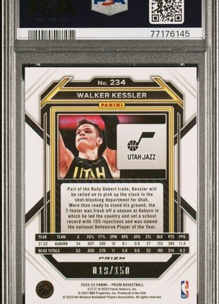 Walker Kessler Pandora Silver /150 PSA 10 2022-23 Prizm